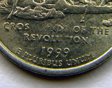 One is broadstruck and uniface, the other weakly struck as the result of being much thinner than a normal quarter. . 1999 new jersey quarter errors